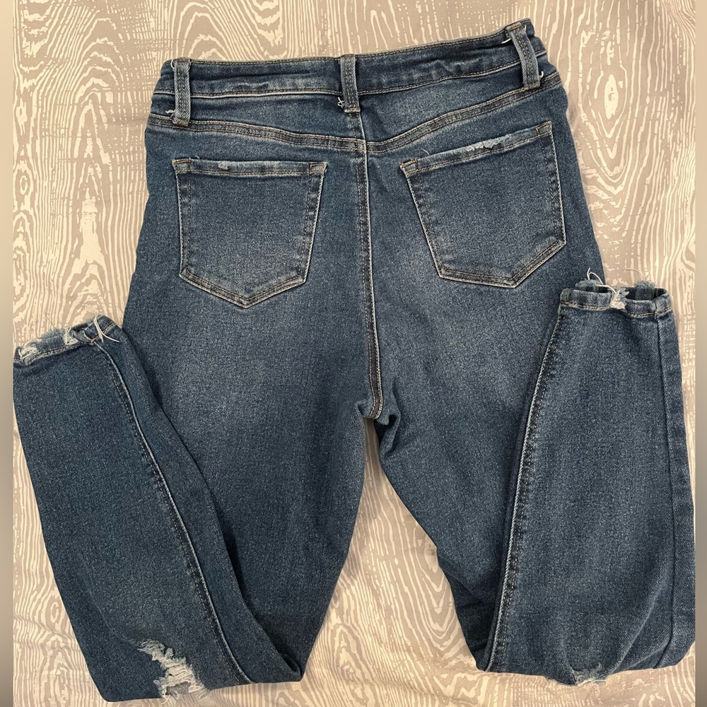 Button-Front Jeans - Picture 2 of 3